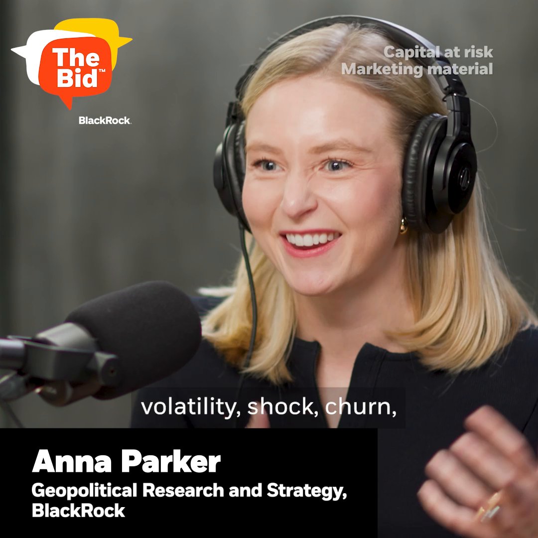 How are geopolitical competition and conflict reshaping defense, #energy and technology investing? On The Bid #podcast, host Oscar Pulido speaks with Anna Parker, who leads BlackRock’s Geopolitical Research and Strategy team, and Yasmin Meissner, portfolio manager for Thematic Strategies at BlackRock, about how geopolitical competition, fragmentation and shocks are changing global markets. They explore the rise of the resilience economy, how defense technology is evolving and why energy security, #AI and critical supply chains are becoming increasingly important for investors. Listen: