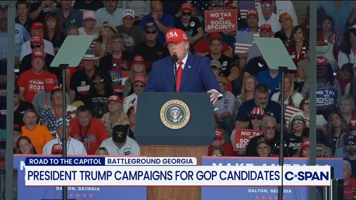 President Trump says Iran was "two weeks away" from having a nuclear weapon and the military had to "take a little detour" and "bomb the hell out of them."