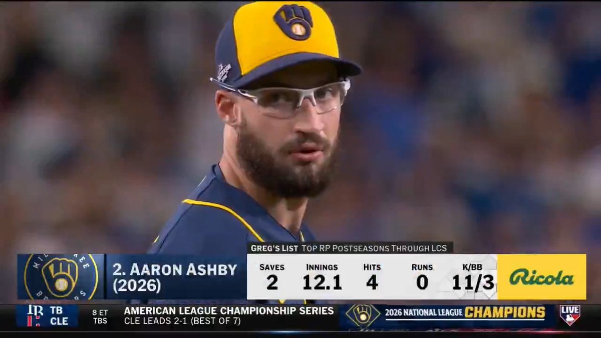 Greg Amsinger thinks Cade Smith and Aaron Ashby are having historically good Postseasons for a relief pitcher to this point in October. Check out his top 9 all-time reliever performances in the Postseason through the LCS ⬇️