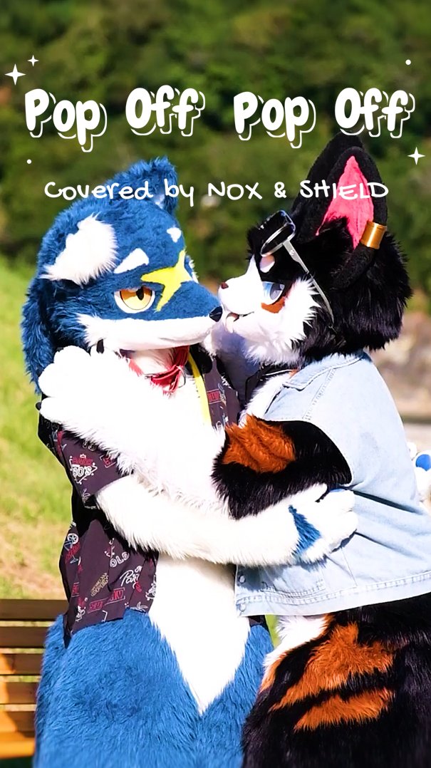 #Fursuitdance #やまいぬカフェ KiiiKiii의 Pop Off Pop Off! 🌟🐺🌟🐶 녹스 군과 함께 춤춰 봤어요~