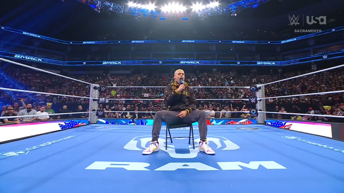 CODY RHODES WILL WAIT IN THAT RING UNTIL HE'S FACE-TO-FACE WITH... Baron Corbin? 🤨