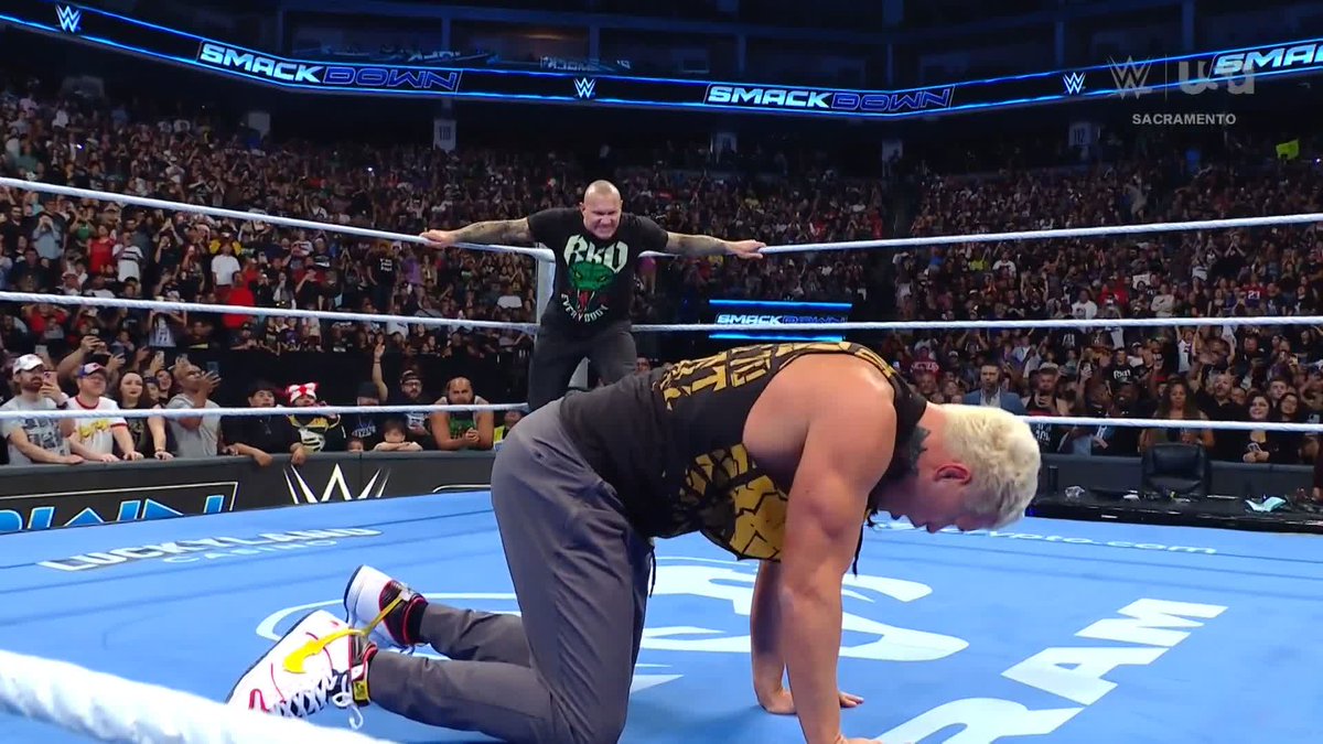 IS RANDY ORTON GONNA PUNT CODY?!?! 😳