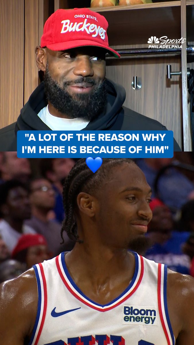 "A lot of the reason why I'm here is because of him." LeBron James speaks on his connection with Tyrese Maxey.