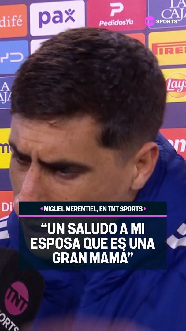 DE LA BESTIA PARA SU ESPOSA ❤️ En medio de la alegría por el triunfo de Boca, MIGUEL MERENTIEL se acordó de la familia antes del día de la madre. 🇺🇾🗣️"Siempre me vienen a apoyar y están en los momentos difíciles. Un feliz día para ella que es una gran mamá", le dijo el uruguayo a Marcos Bonocore. #LPFxTNTSports