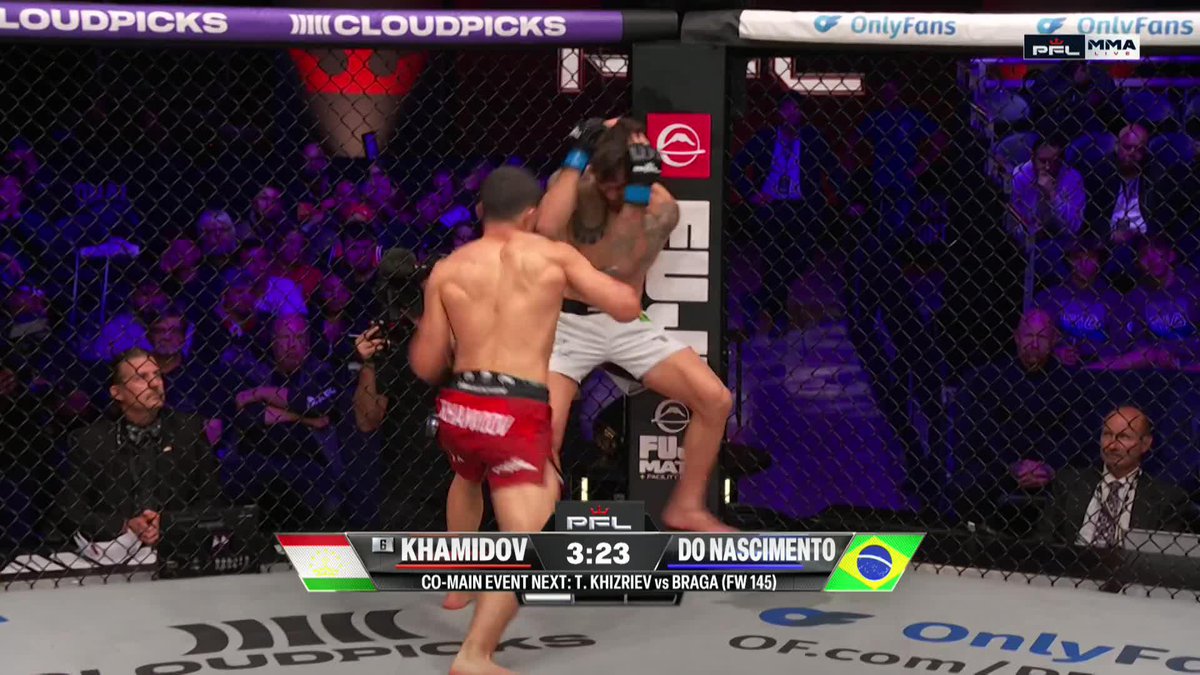 SARVARJON KHAMIDOV IN THE FIRST ROUND 😱 #PFLChicago | Main Card LIVE NOW on ESPN 2