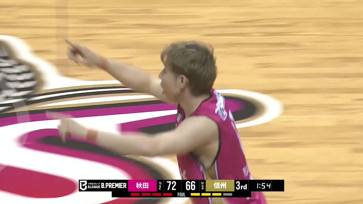 やっぱりこの男！！ 秋田#17 中山がここまで100％💯🎯 中山 拓哉 【公式】秋田ノーザンハピネッツ 📡バスケットLIVEで生配信中 #Bリーグ #りそなグループ