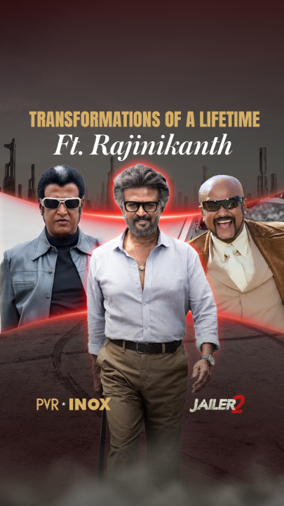 Different eras, countless iconic looks, but one aura that remains unmatched. 🔥👑 Witness the evolution of Thalaivar as the Superstar legacy continues with Jailer 2. #Jailer2 now screening at PVR INOX! Book now: . . . #Rajinikanth #VidyaBalan #SurajVenjaramoodu #SJSuryah #Mohanlal #Shivarajkumar #JackieShroff #MithunChakraborty #Jailer2Blockbuster #OneAndOnlySuperstar #Thalaivar Credits: Sun Pictures, Sun TV, Sun Gemini, Kalakendra Movies, Vijaya Films, Suresh Arts, Sathya Movies, Kosmik Music, AP International, Arunachala Cine Creations, Star Music India, Ayngaran International, Lotus International, AVM Productions, AVM Muzik, Ayngaran Music, Sony Music, Think Music, Venus, Dream Cinemas, Kavithalayaa Productions, Pyramid Audio, Aditya Music & Sivasakthi Movie Makers. All rights belong to their respective owners.