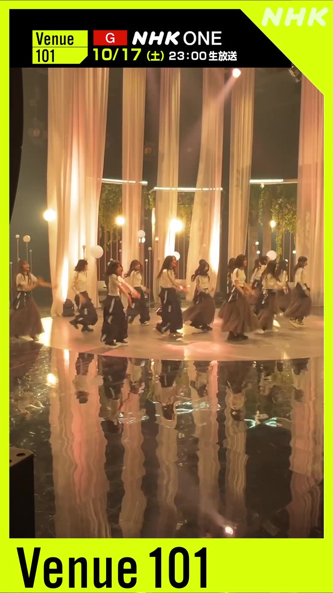 📣#Venue101 生放送直前‼️ #櫻坂46 の リハーサルの様子を公開🌸 放送はスマホでも見られます👇 「愛MUST BE」を披露🤍 23:00からの生放送お見逃しなく❣ #櫻坂46_愛MUSTBE