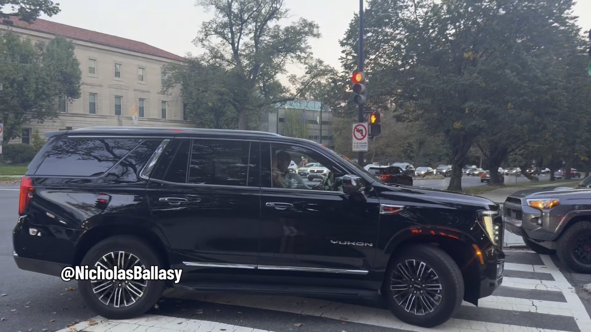 Former White House Press Secretary Katie Zacharia arrives with her husband Tyler for dinner with Vice President JD Vance at his residence after she was reportedly fired from the position (H/T Anthony Pellegrino)