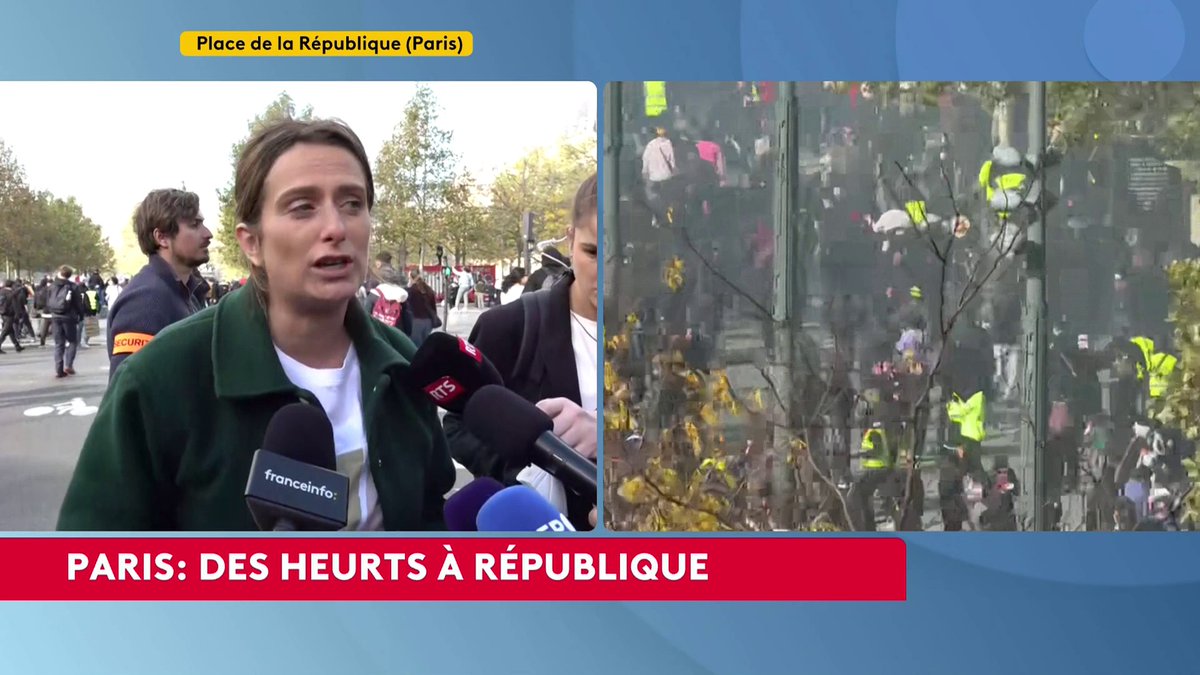 “On arrive à un moment où on ne peut plus manifester avec ses enfants, on hésite même pour certains à venir soi-même“, déclare Marine Tondelier, candidate à l’élection présidentielle et secrétaire nationale Les Écologistes. #canal16