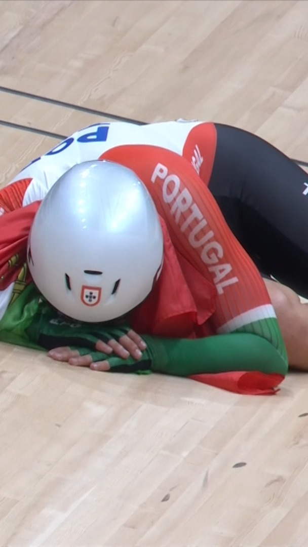 🥹 A emoção de Iúri Leitão ao sagrar-se Campeão do Mundo! 🇵🇹🌈🥇