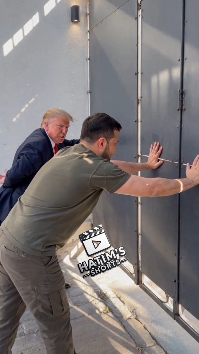 Donald Trump has a little trick planned for Zelensky! 😂 Made with AI, just for fun. #DonaldTrump #Zelensky #comedy #Funny