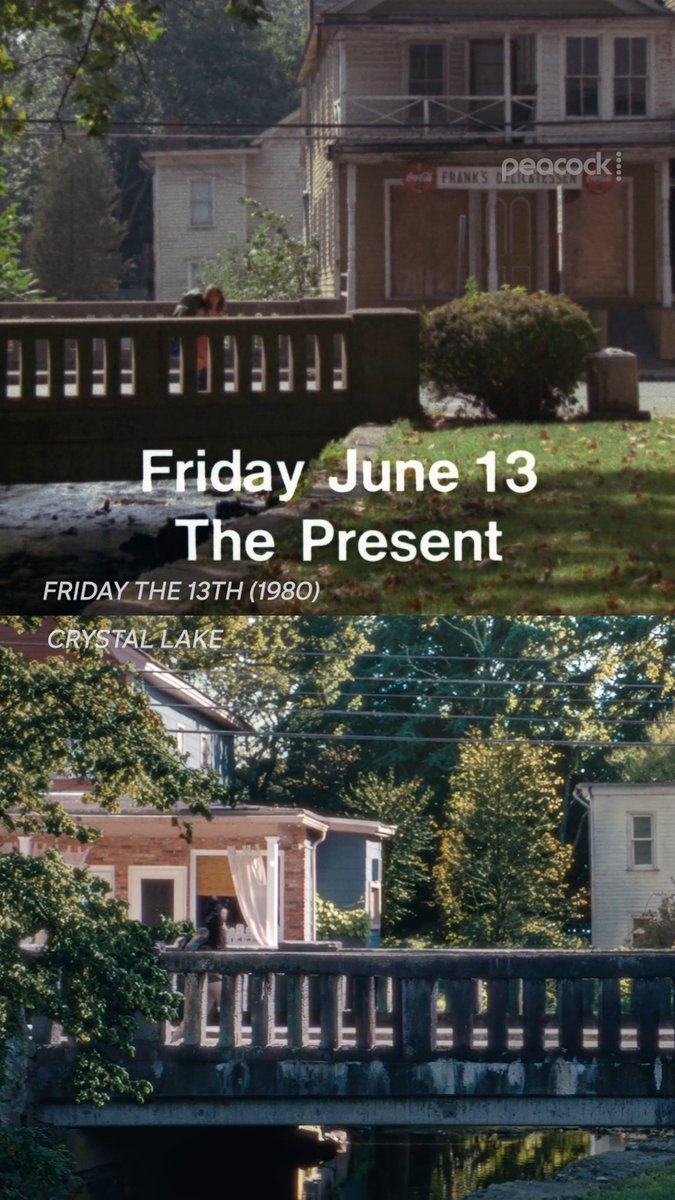 Some things never change. #CrystalLake and #FridayThe13th are streaming on Peacock.