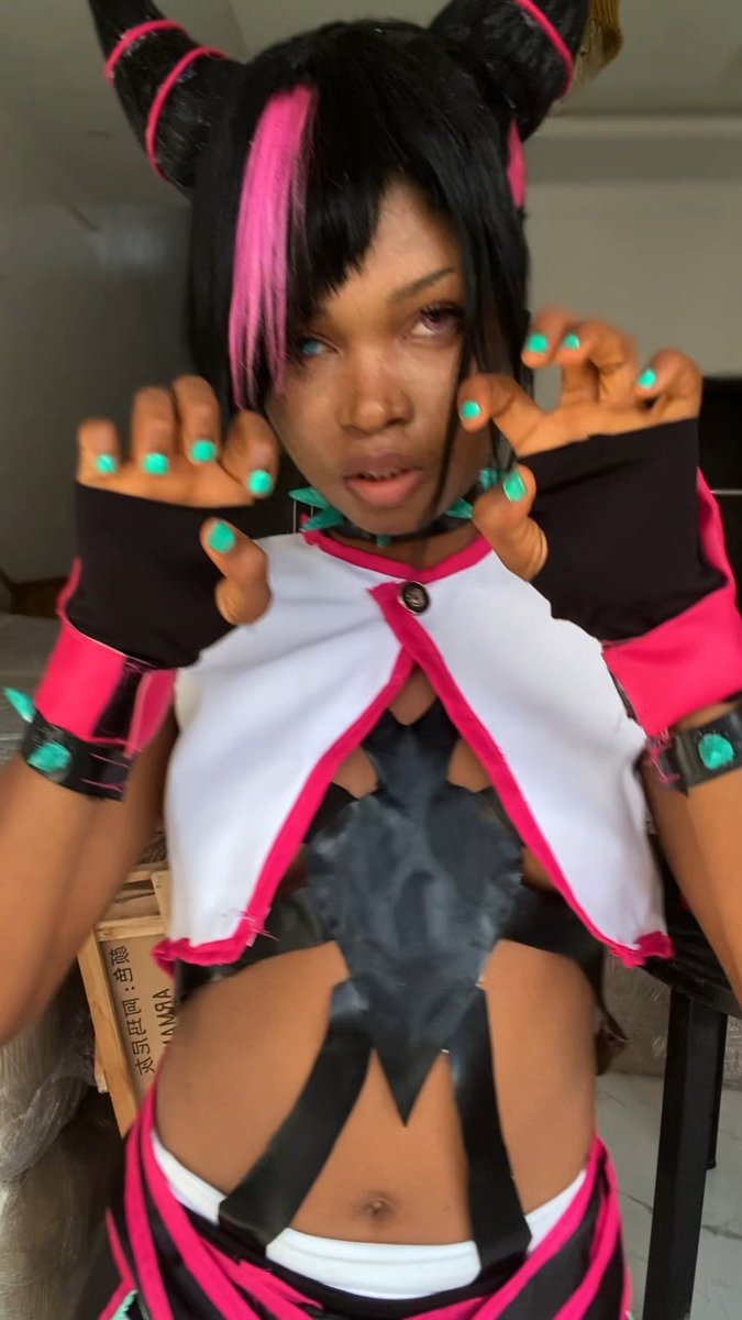 Juri cosplay from street fighter 🇳🇬🥷 (I don’t own the music ⚠️⚠️⚠️)