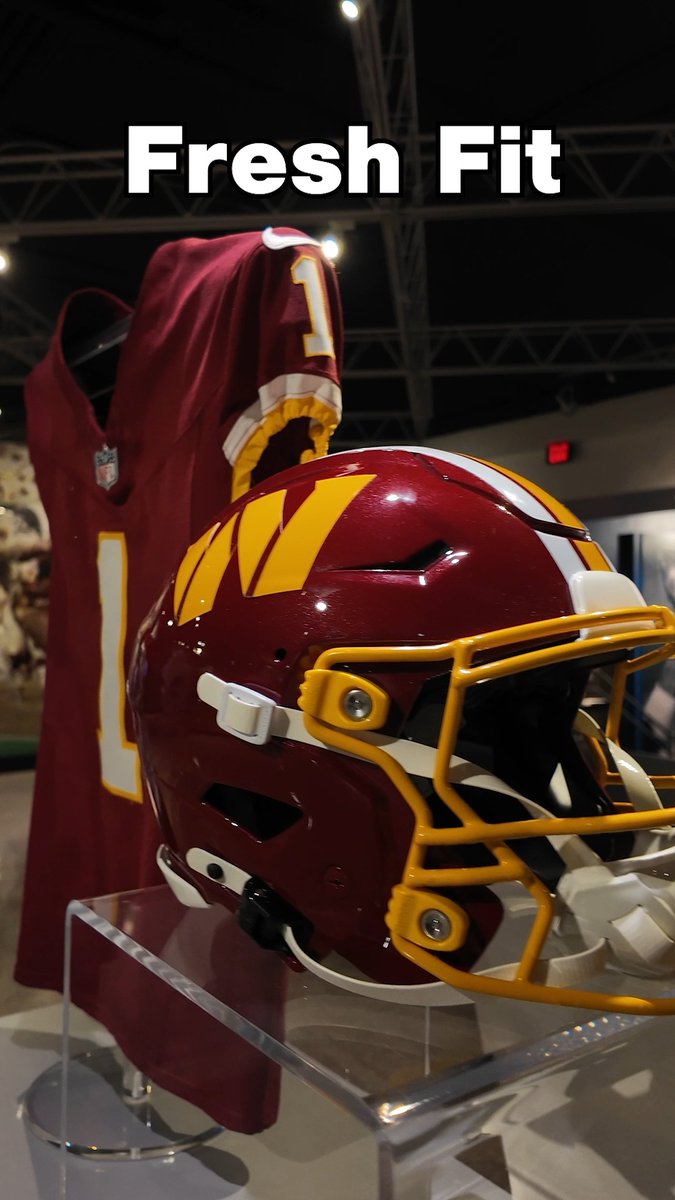 The newly redesigned Washington Commanders home uniform has arrived in Canton, including the jersey worn by Rachaad White when he scored the first touchdown in the new threads during Washington's 33-31 victory over the defending champions. History looks good in burgundy and gold.