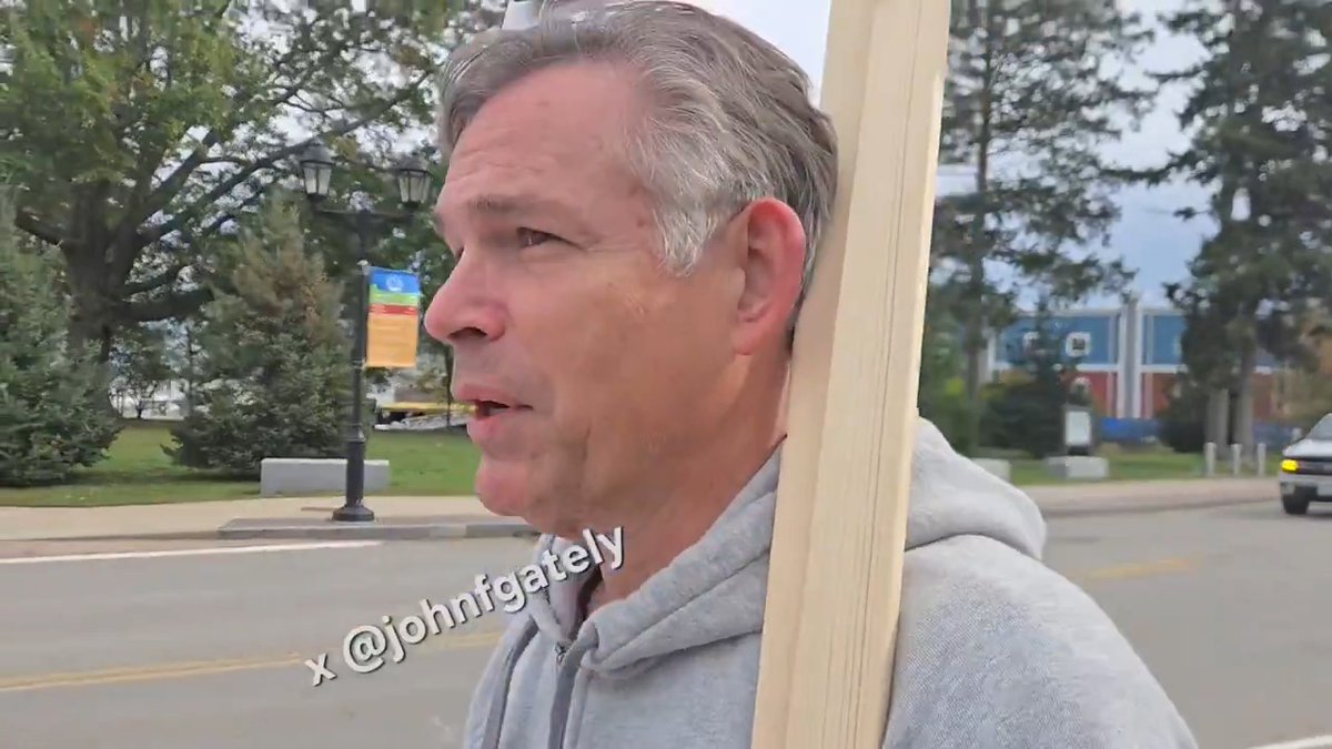 Found these two useful idiots at Plymouth "No Kings" Listen to the woman: "we live in a great state with lots of benefits" The entire Massachusetts congressional delegation are Democrats. The MA state government is run by Democrats: the House, Senate and Executive. #mapoli