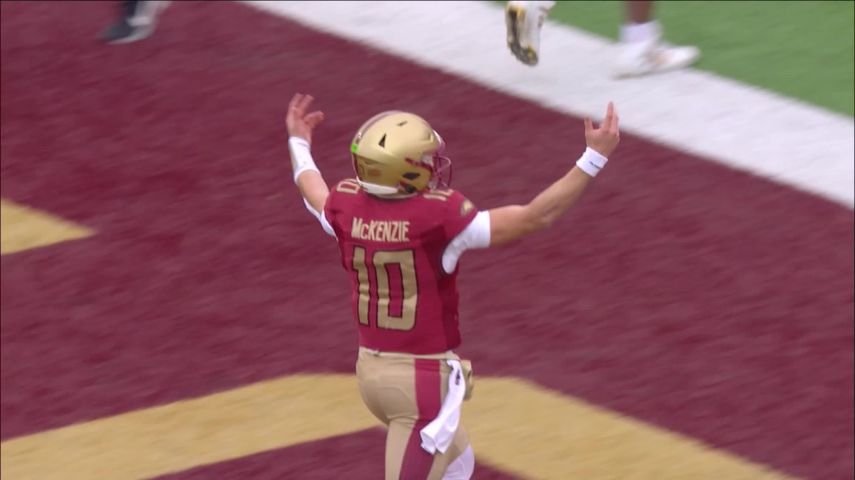 Boston College's Landon Wright made the defender miss en route to a 69 yard TD 😤