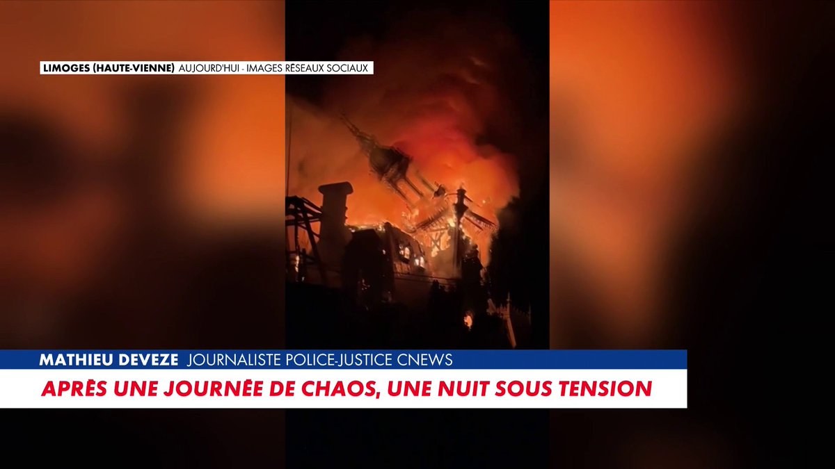 Le clocher de l'Hôtel de ville de Limoges s'est écroulé Toute l'info est à retrouver sur