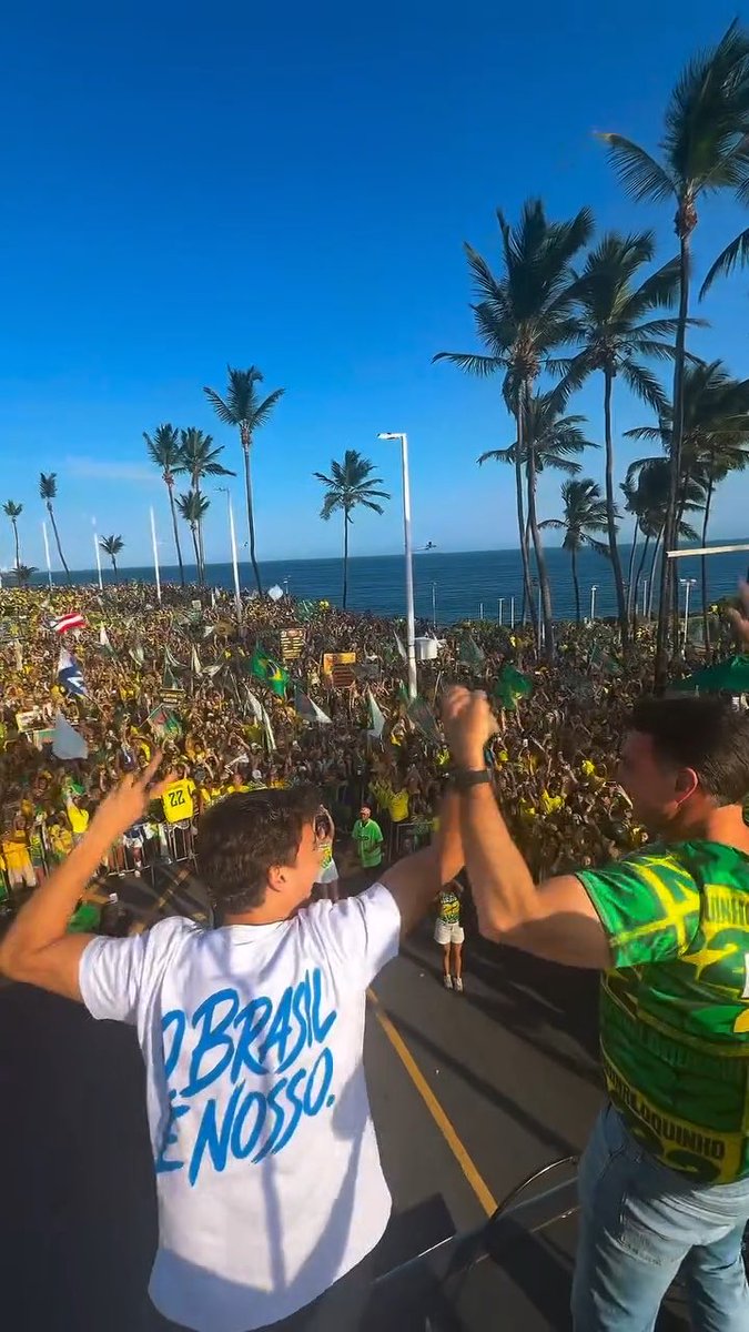 TA LINDO DE MAIS SALVADOR Flávio Bolsonaro 🟦🟩2️⃣2️⃣