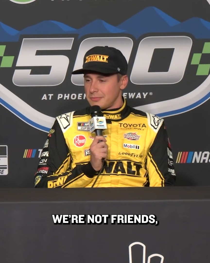 Competitors, not friends. Christopher Bell discusses his relationship with Kyle Larson, and Denny Hamlin hits the nail on the head. 😂