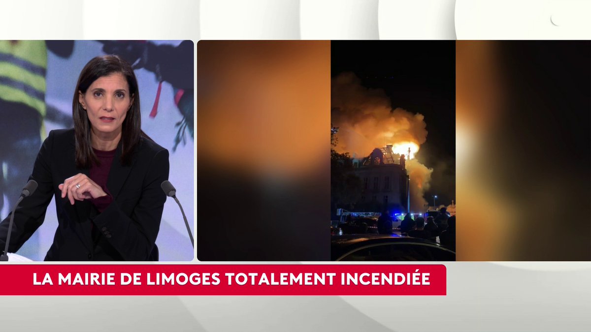 🔴 Incendie de l'hôtel de ville de Limoges : "Ce sont des guerriers. Ce ne sont pas des manifestants. Ce sont des gens qui veulent détruire la République", dénonce Guillaume Guérin, maire LR de Limoges, qui évoque une "action préméditée". #EditionSpeciale #canal16