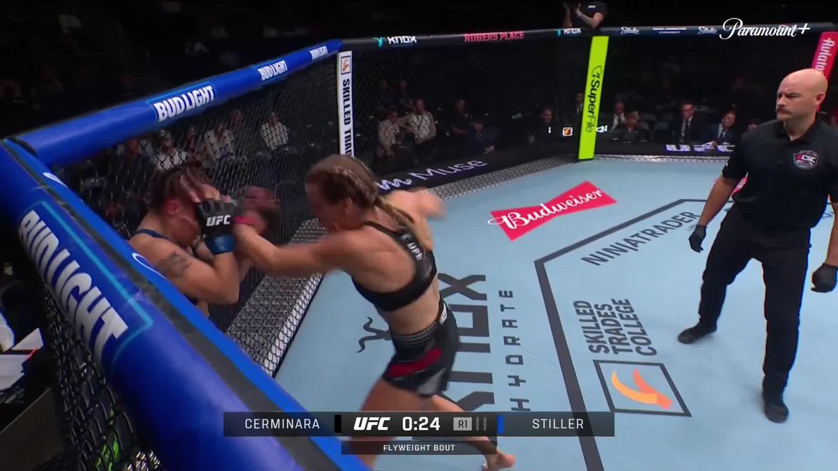 Katlyn Cerminara Gets The First round finish😮💨 #UFCEdmonton