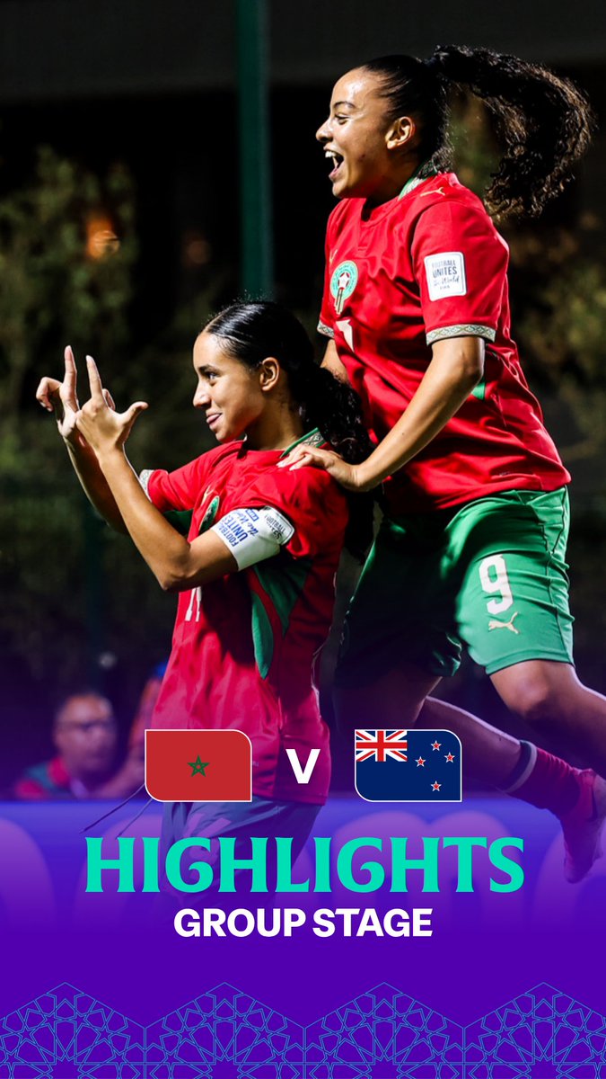 Morocco 🆚 New Zealand #U17WWC