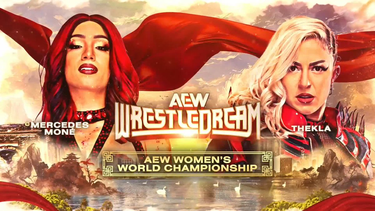 THE GOLD IS ON THE LINE! Champion Big D Moné faces a dangerous challenge in Thekla テクラ as the #AEW Women's World Championship is up for grabs at #AEWWrestleDream! Watch #AEWWrestleDream LIVE on PPV!