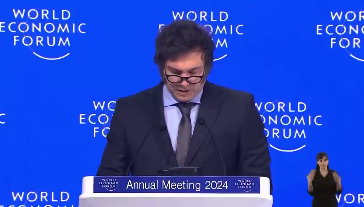 LO LLAMARON LOCO pero ya en 2024 Milei le advertía al mundo que occidente está peligro. Argentina será faro del mundo gracias al liberalismo.