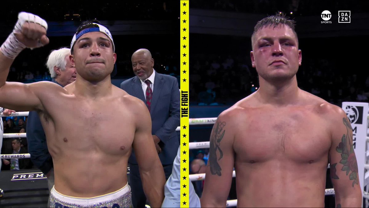 Armando Resendiz gets the unanimous decision victory over Koen Mazoudier! 👏🥊 #TheFight | #FundoraHadribeaj | Live NOW on DAZN and TNT▪️