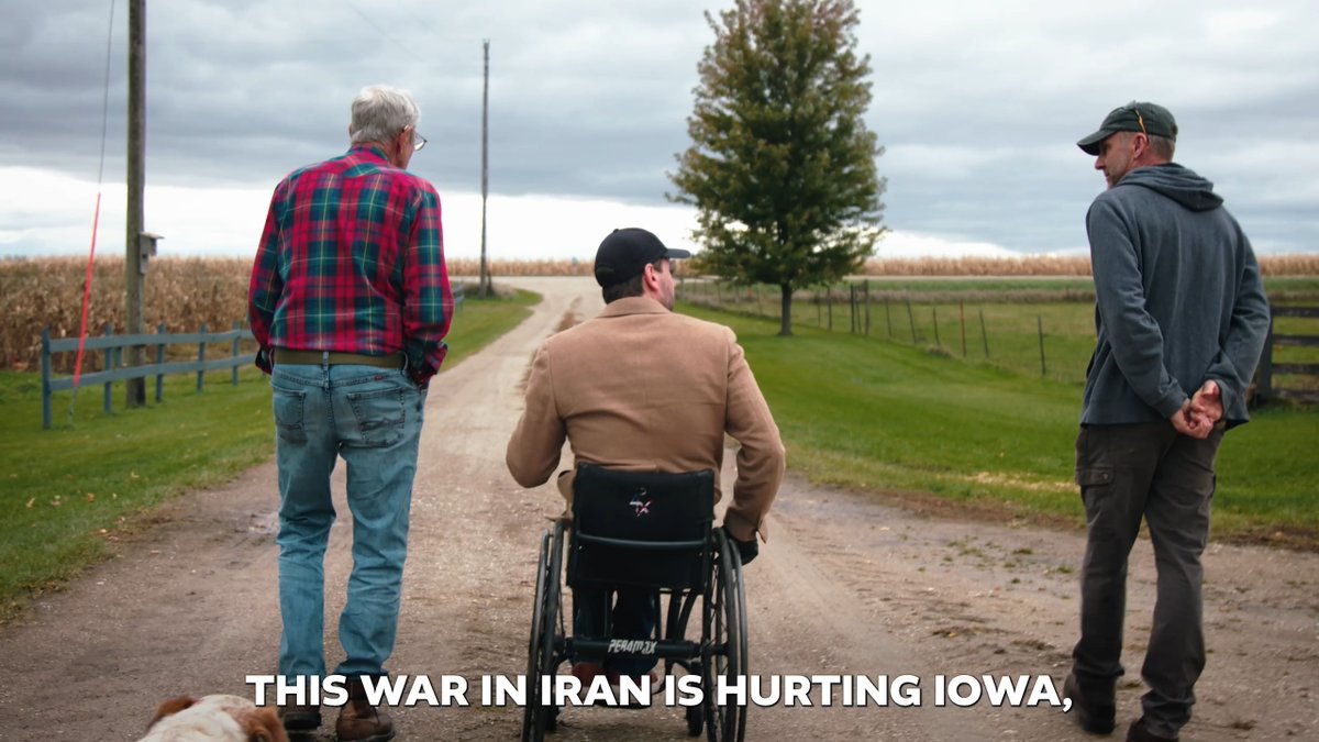 At Gene & Jesse's farm in Fayette County, I heard what I hear again and again from our Iowa farmers: it’s just been one gut punch after another. Ashley Hinson has voted over and over again for policies hurting our farmers and rural communities, from chaotic tariffs to now a reckless war that’s driving up the cost of fertilizer and diesel. We need to end the forever wars and put our Iowa farmers first.
