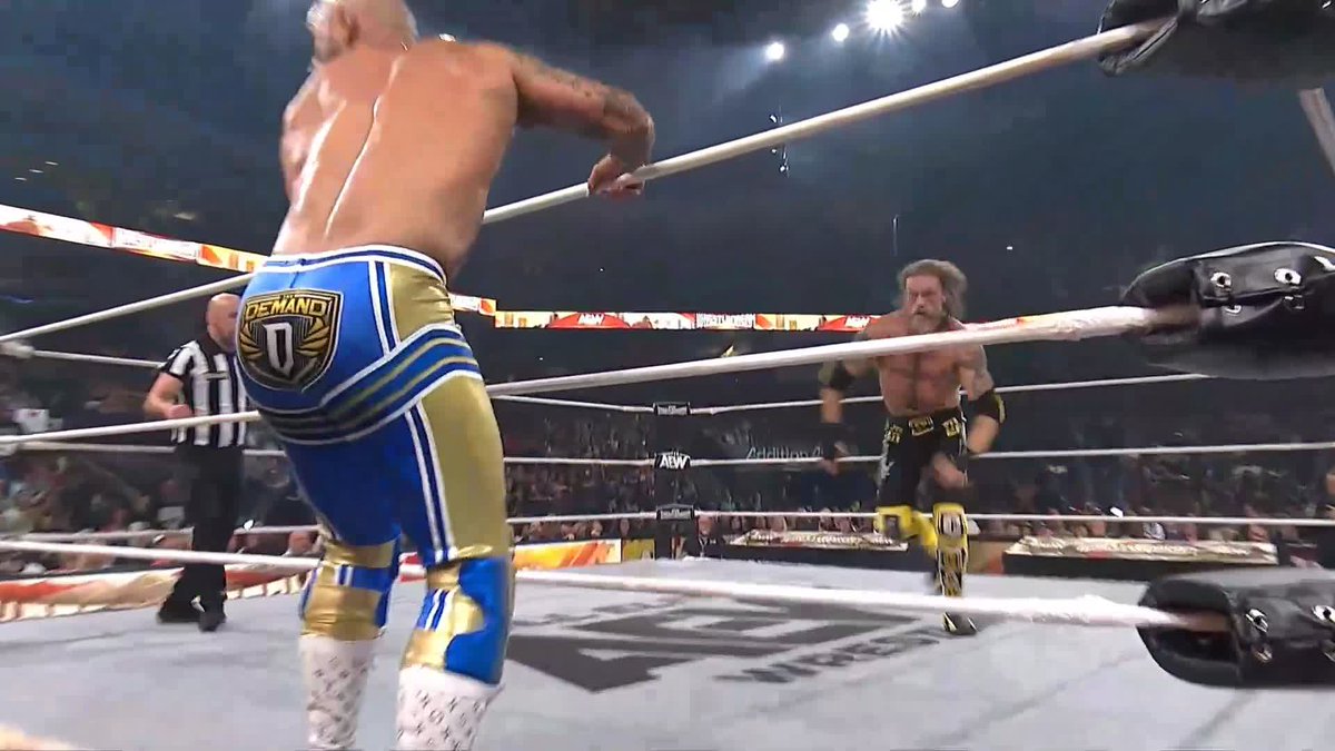 .Adam Copeland sends Lightskin Kingpin crashing through the table! 😤 Watch #AEWWrestleDream LIVE on PPV!