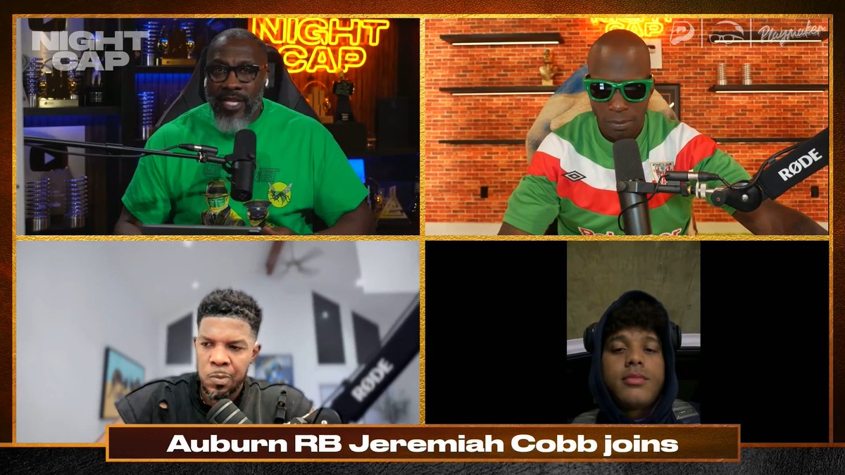Auburn RB Jeremiah Cobb pulls up on the Big 3 after knocking off the #1 Georgia Bulldogs 👀😤 shannon sharpe | Chad Johnson | isojoe | #Nightcap