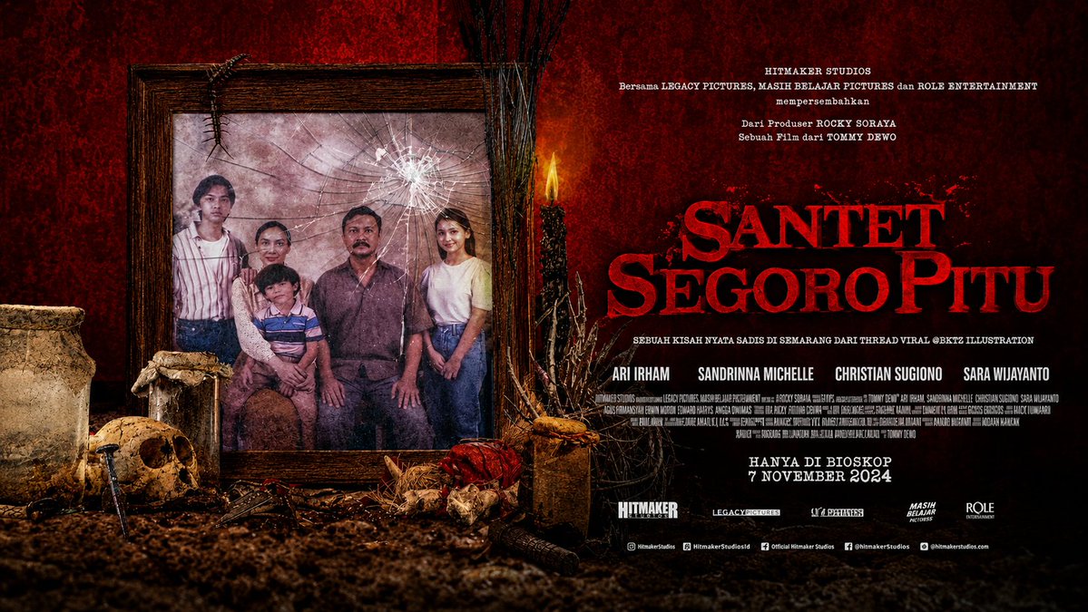 🎬 Santet Segoro Pitu 📅 Tahun Rilis: 2024 🎭 Genre: Horor, Misteri, Thriller 🌏 Negara: Indonesia 🇮🇩 📜 Sinopsis: Keluarga Sucipto diteror kekuatan gaib setelah menemukan paket misterius. Teror santet Segoro Pitu membawa mereka menghadapi kejadian yang mengerikan yang mengancam.