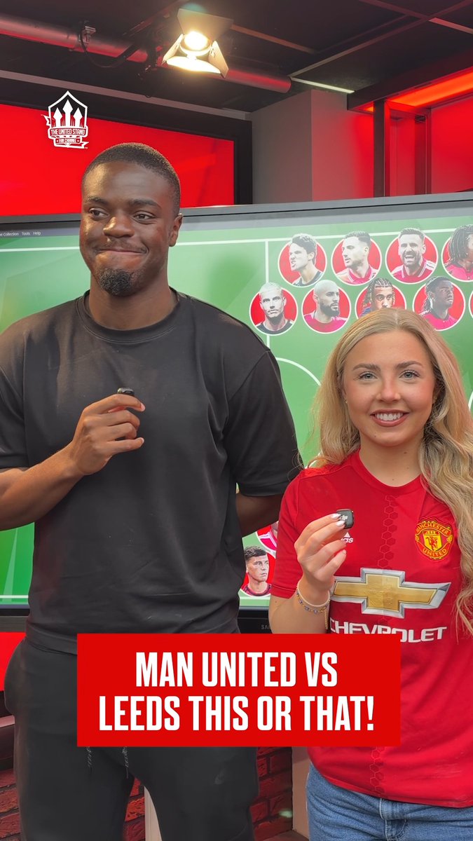 Beth and Mordz pick their COMBINED Manchester United and Leeds starting XI! 🔴⚪ Do you agree? Who would you put in instead? 🤔 #mufc