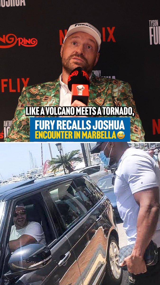"It was just going to go off there and then!" 👀 Tyson Fury recalls bumping into Anthony Joshua in Marbella in 2020 😅 #FuryJoshua | Dec 11th | Live only on Netflix 🥊