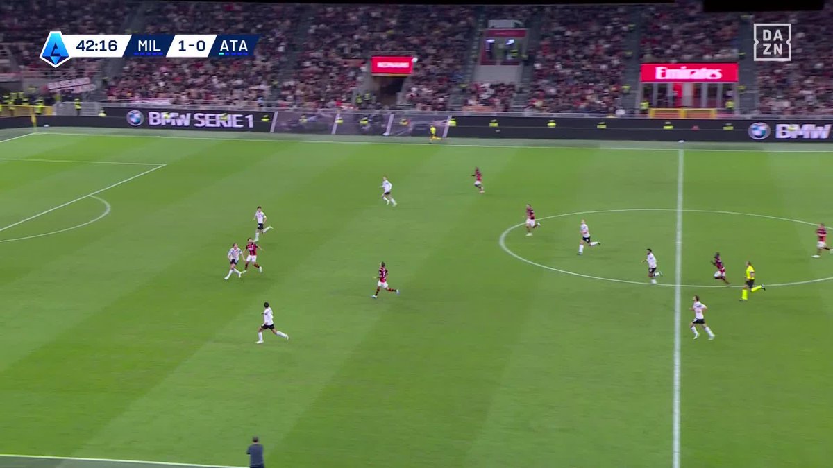 🇫🇷 | Adrien Rabiot double la mise pour l’AC Milan ! 🔥⚽️ #MilanAtalanta #SerieA Suivez la rencontre en direct sur DAZN 📲