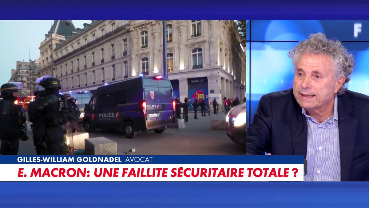«Il faut être un saint laïc aujourd'hui pour être policier», lance Gilles-William Goldnadel, dans #FaceaFace Toute l'info est à retrouver sur