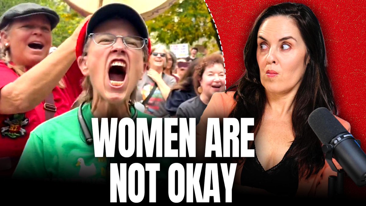 My white pill about why women are not okay -- men are doing things to save society that are making women cry. Full Dumpster Fire for the X junkies: