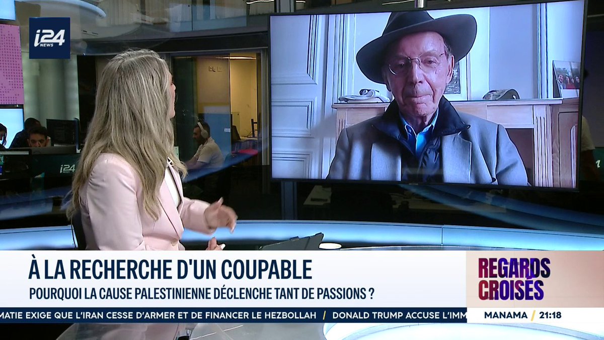 "Les jeunes Européens pro-palestiniens pensent que la lutte est pour qu’il y ait un État musulman de plus ; en réalité, la lutte au Moyen-Orient, c’est pour qu’il y ait un État juif de moins" - Daniel Sibony, psychanalyste dans #RegardsCroisés