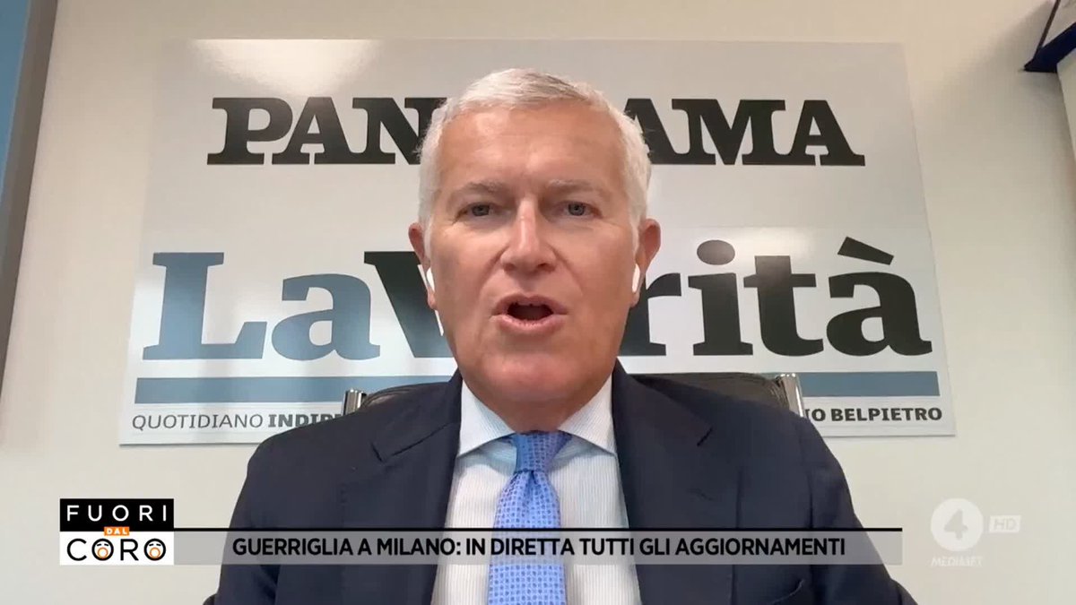 "Non bisogna capirli questi teppisti, bisogna solo punirli!" Maurizio Belpietro a #Fuoridalcoro sui delinquenti della guerriglia di questi giorni nelle nostre città.