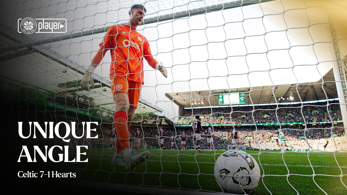 ⏰ Unique Angle 🎥 Watch all SEVEN goals from our pitchside camera as the Bhoys hit SEVEN past Hearts this afternoon 💚 #CELHEA | #CelticFC🍀