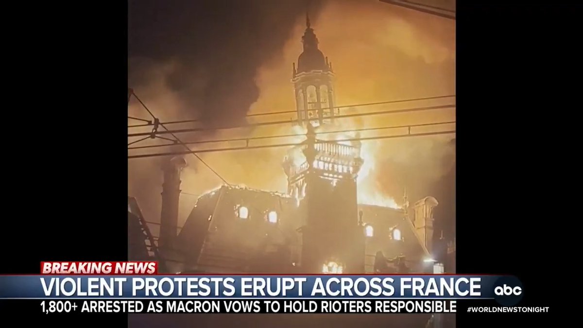 The protests in France have shaken the country. Pres. Macron is calling it the worst riots the country has seen in years. At least half a million protestors marching with nearly 1000 officers injured and more than 2300 arrested. Maggie Rulli reports.