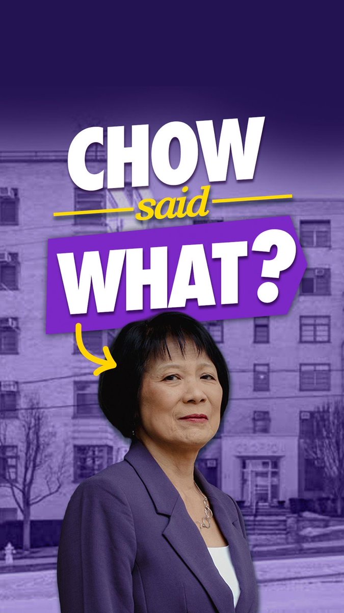 NDP Mayor Olivia Chow says she will protect renters. Yet, she told landlords “it’s just not fair as a landlord if someone have wrecked your place, will not pay rent, that you are not able to evict them.” So which is it?