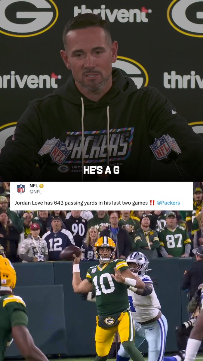 Matt LaFleur knows his QB is ballin' 🗣️ @Packers
