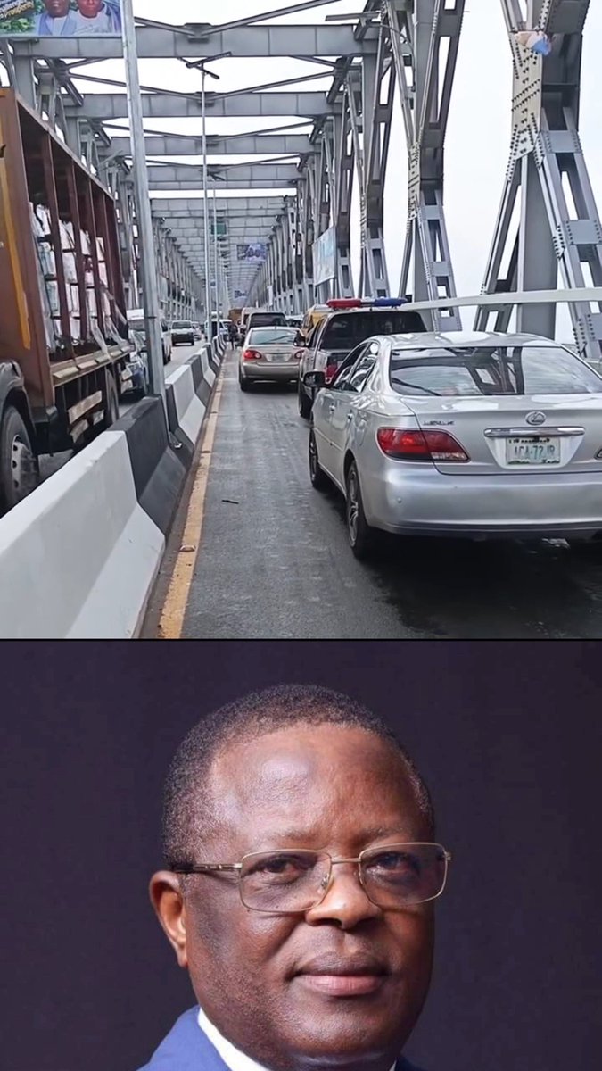 “David Umahi, see your handiwork. Just because of one damaged car, one lane is now blocked.” — Motorists lament as a damaged car causes gridlock on one lane of the newly maintained Onitsha Head Bridge in Anambra State.