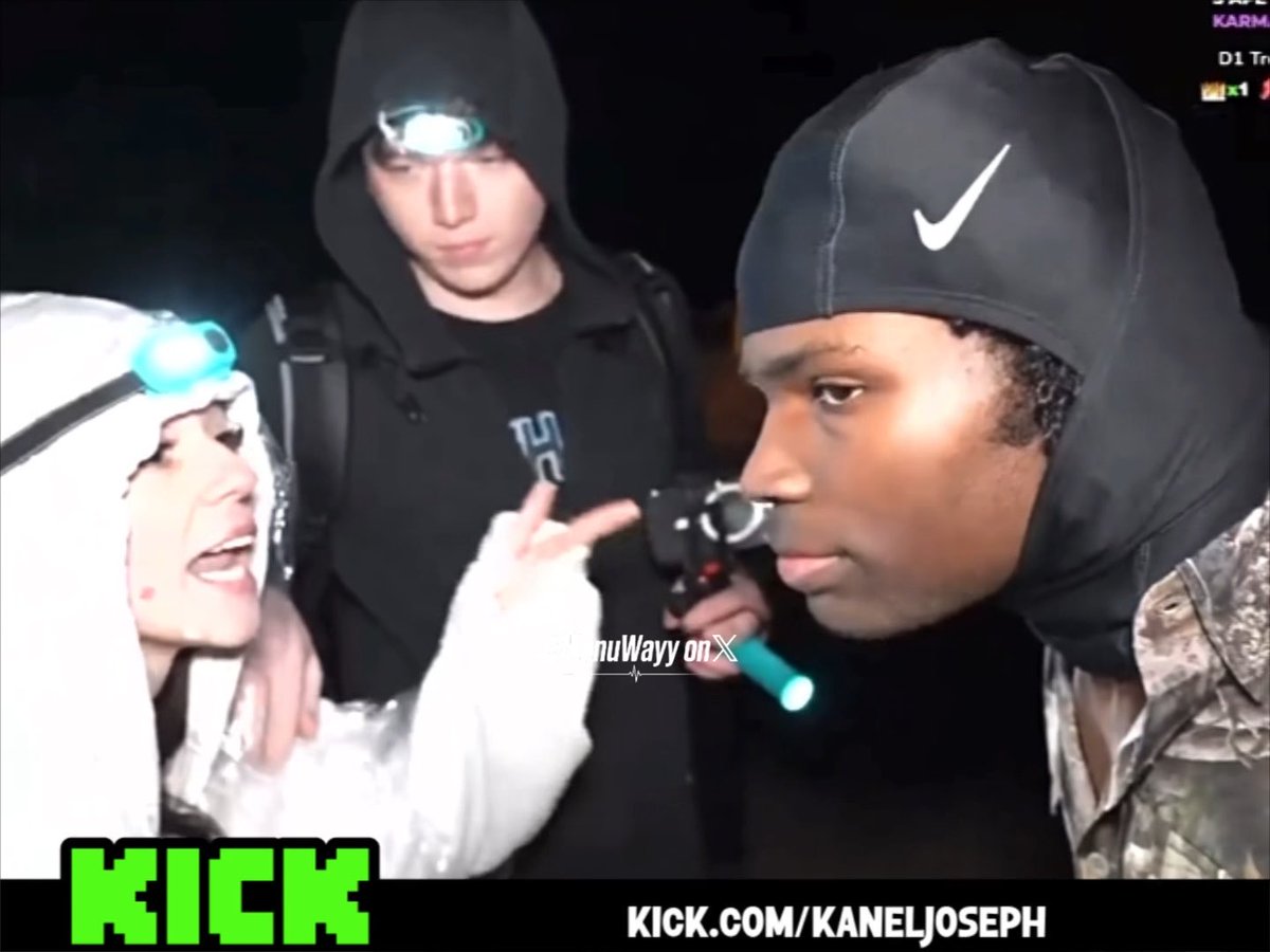 A female streamer at Ice Poseidon’s safe zone event called the police on Kanel Joseph and threatened to peper-spray him after he told her to get out of his face😳 “Because I’m scared”