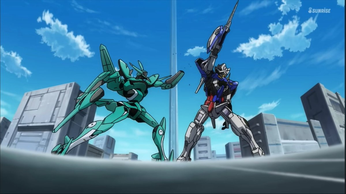 この1話を観て「あーガンダム最強系ね…」とはなるもんな 思ったよりもずっと早く苦労し始めるとは思わないもんな 各国のエースやスローネ相手に苦しい戦いを強いられ出してからがガンダム00の味…!