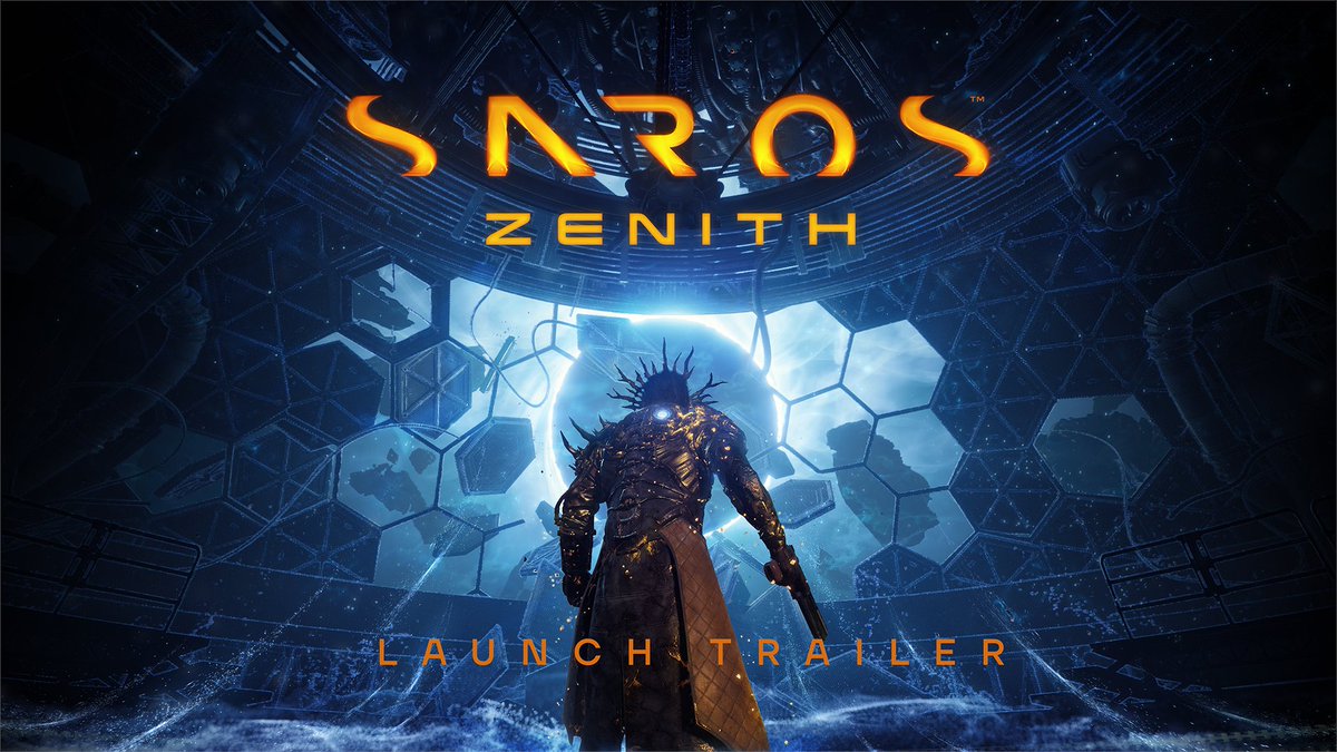 The Saros: Zenith update is out today, bringing with it: 🌔 New Game+ mode 🌓 Boss gauntlet 🌒 New gameplay Modifers 🌑 Adjustable slow game speed, auto-fire Launch trailer, full info: