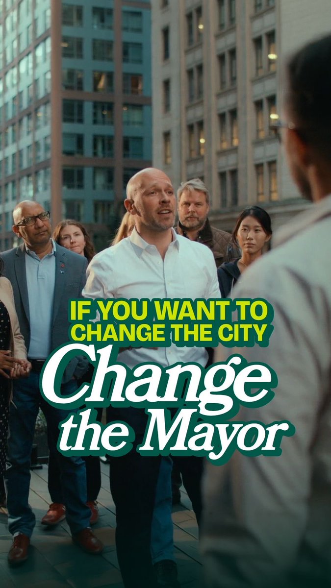 If we want to change the city, we have to change the mayor. Vote on October 26 to get Toronto unstuck.